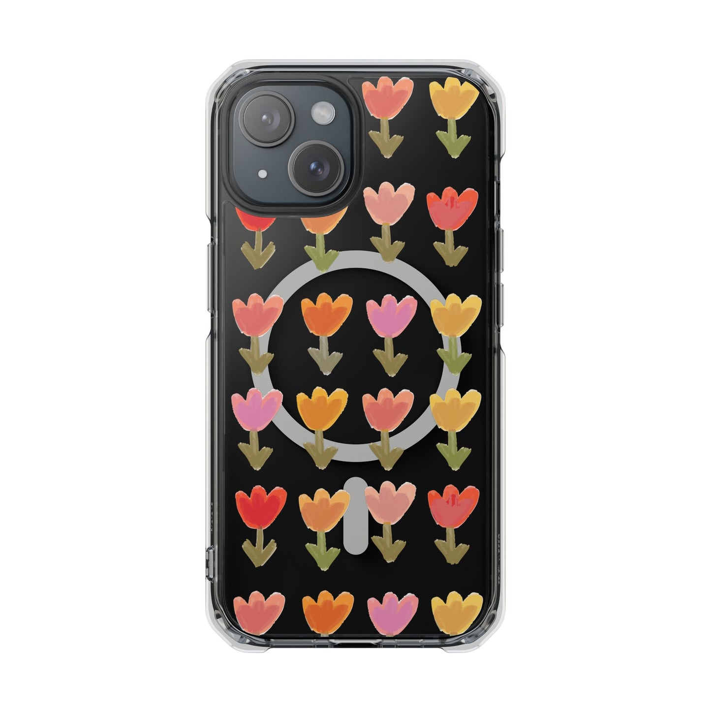 Pastel Flowers Magnetic Clear Impact Cases