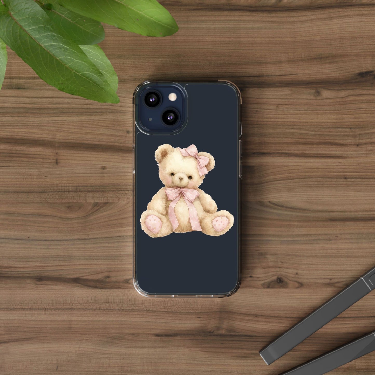 Coquette Teddy Bear Clear Case