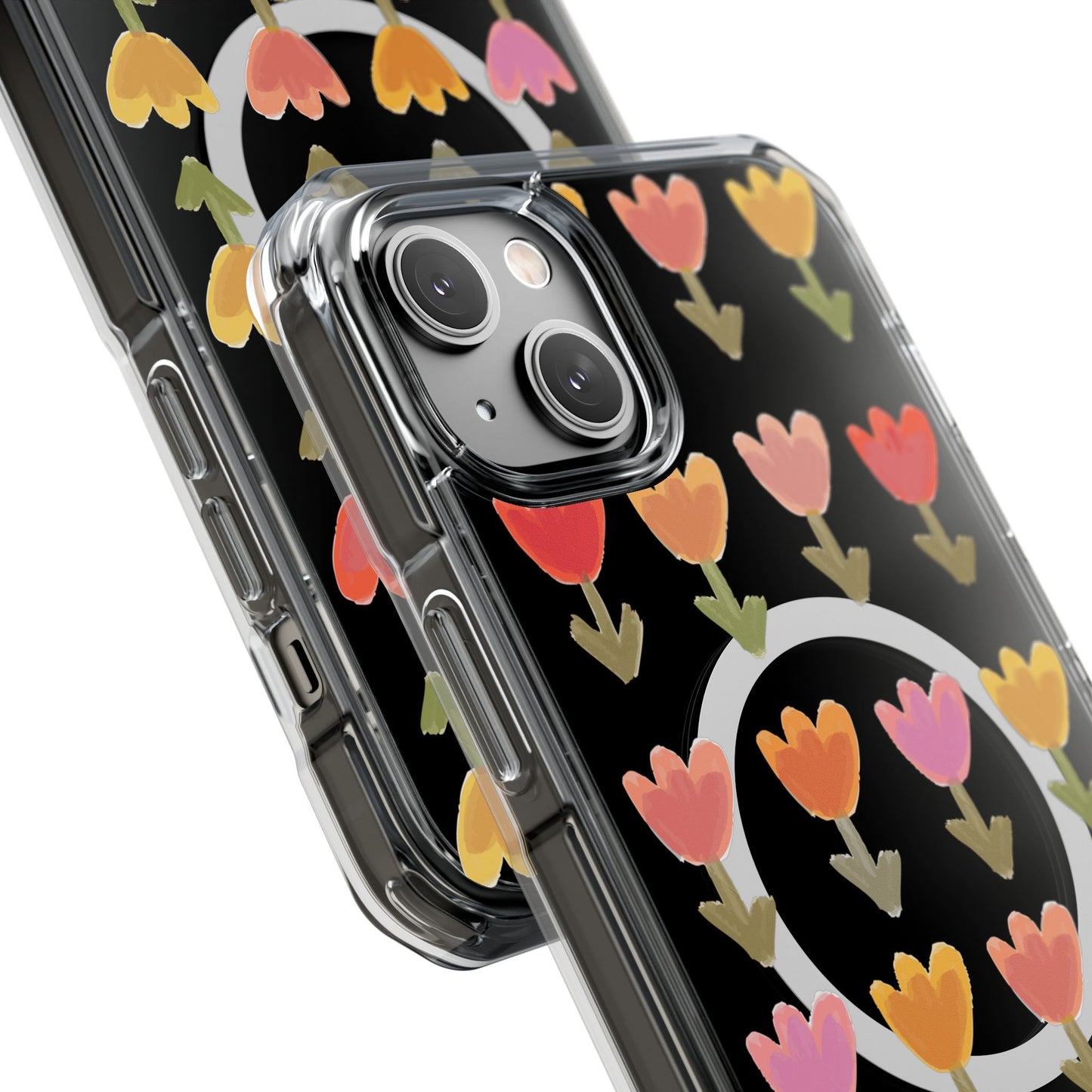 Pastel Flowers Magnetic Clear Impact Cases