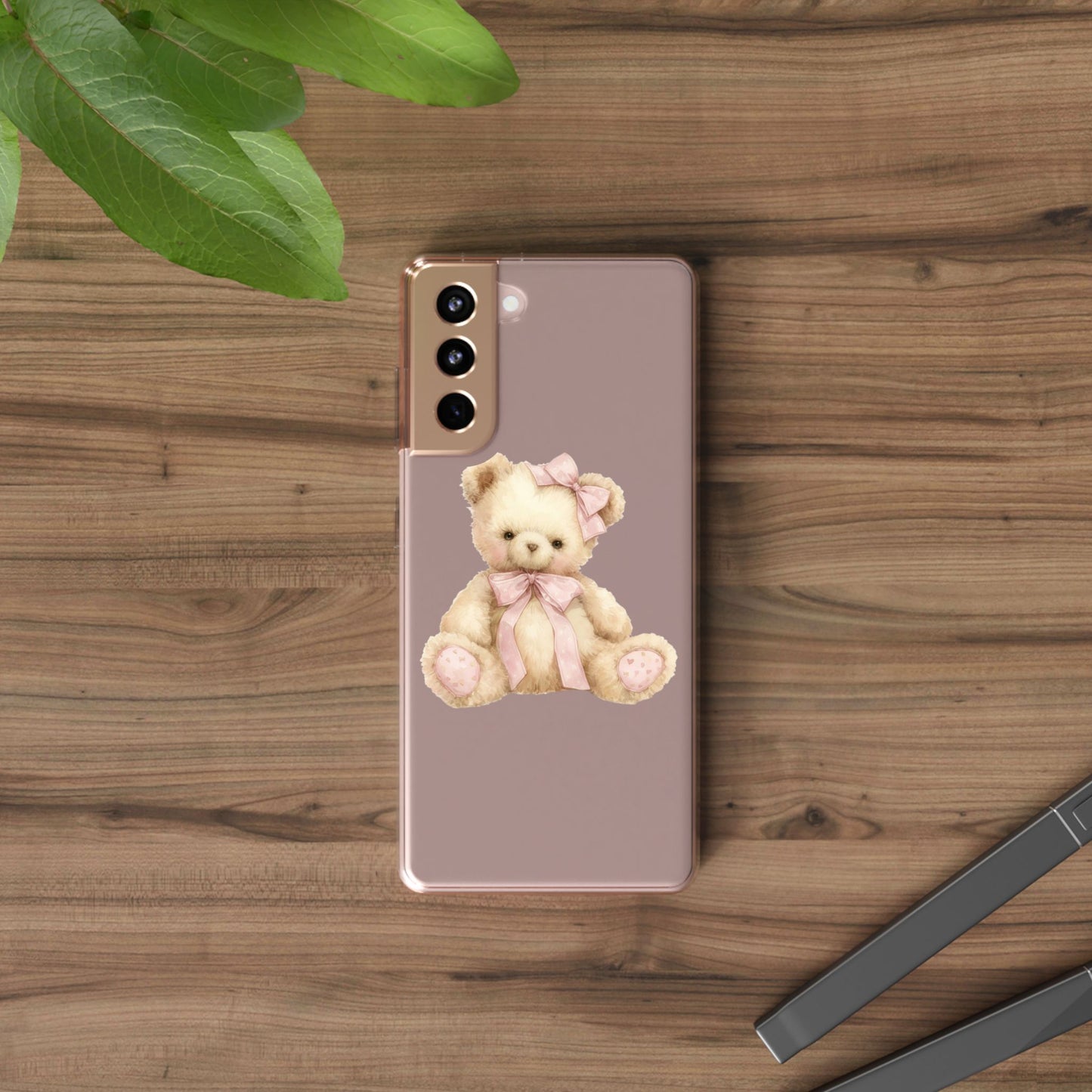 Coquette Teddy Bear Clear Case
