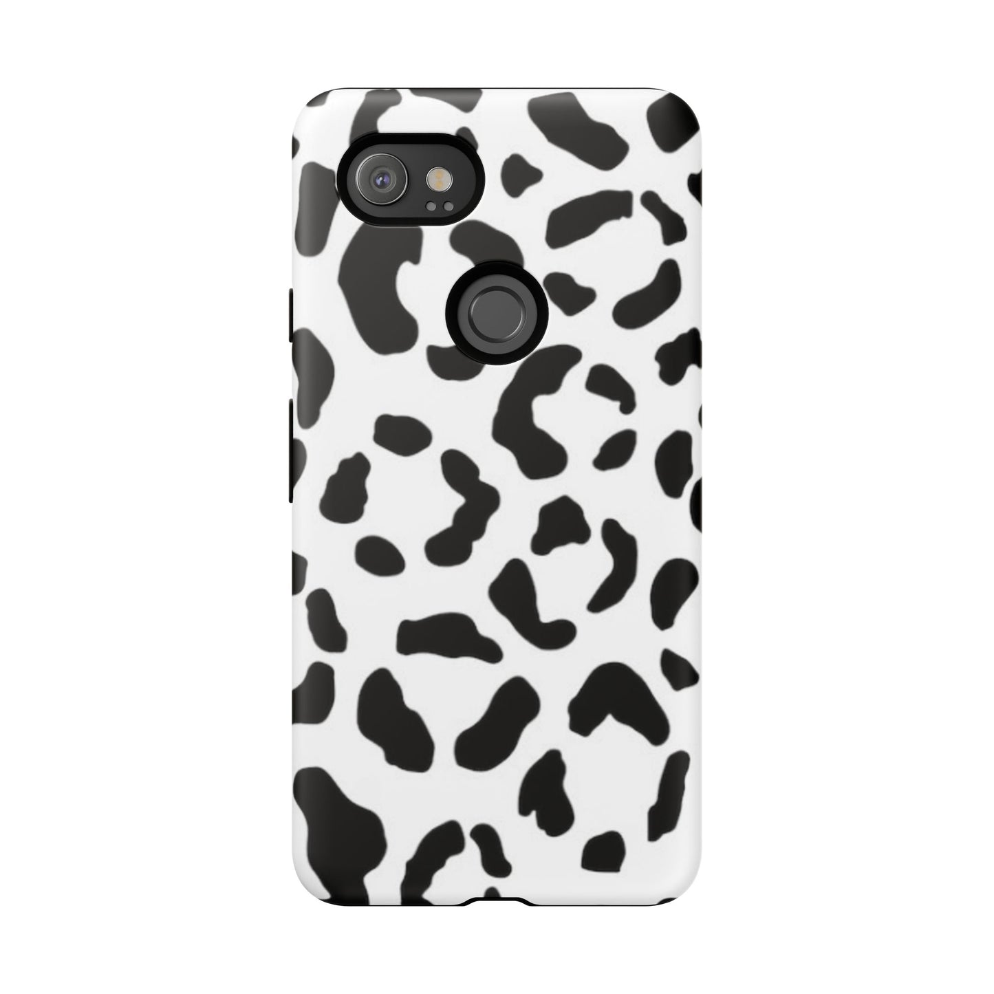 Black and White Leopard Print Tough Case