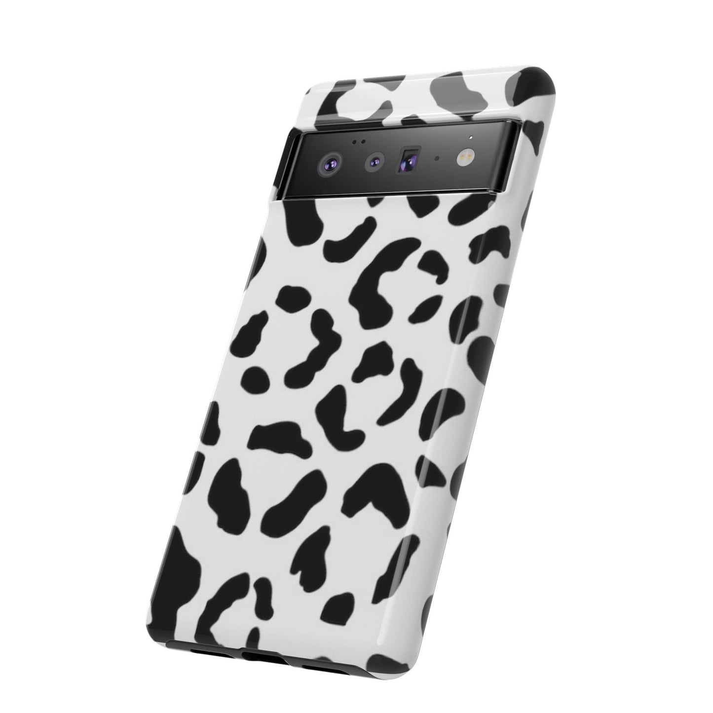 Black and White Leopard Print Tough Case