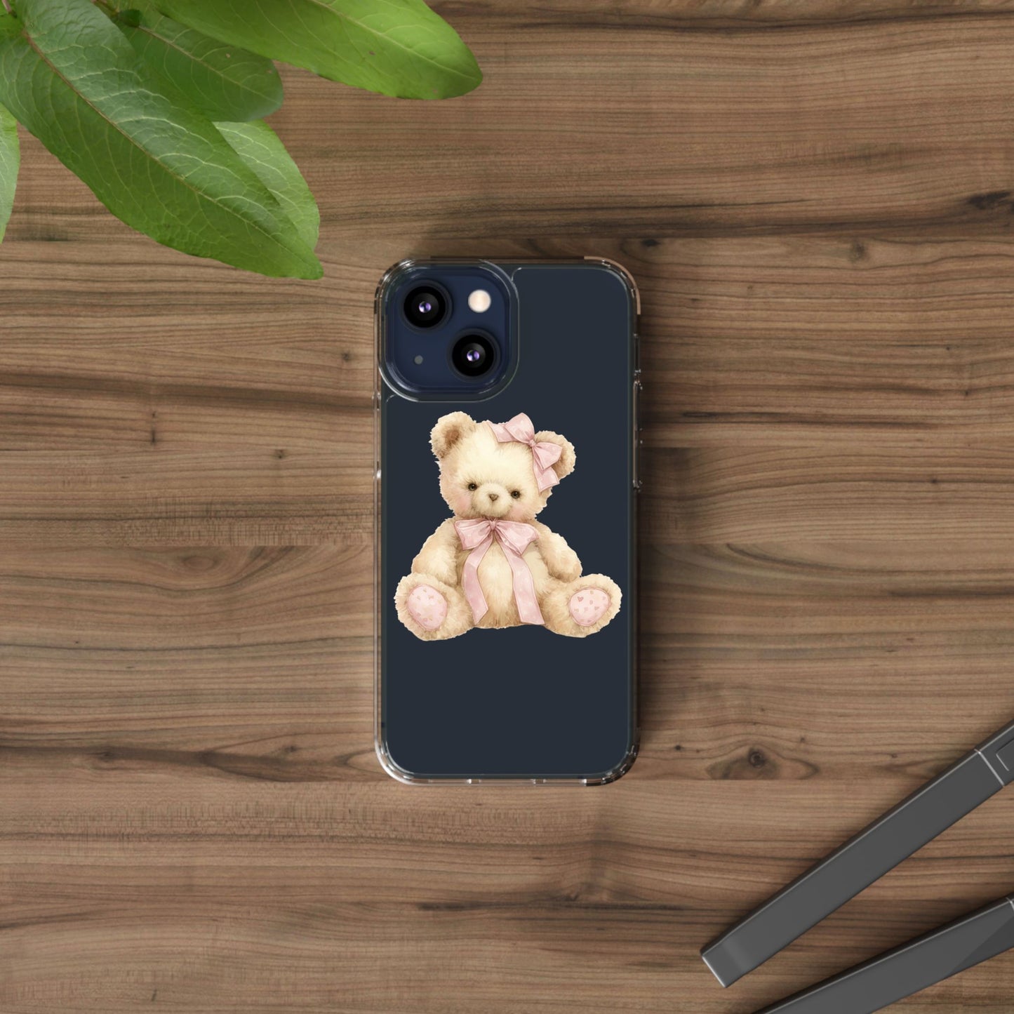 Coquette Teddy Bear Clear Case
