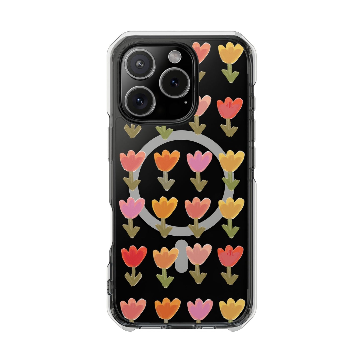 Pastel Flowers Magnetic Clear Impact Cases