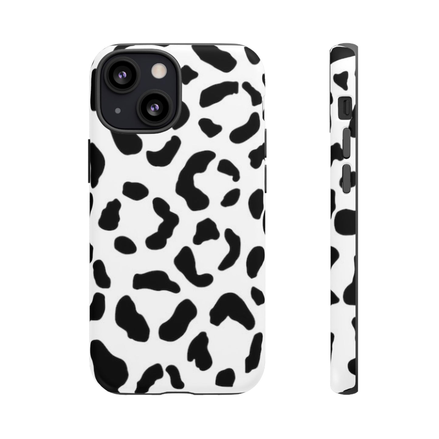 Black and White Leopard Print Tough Case
