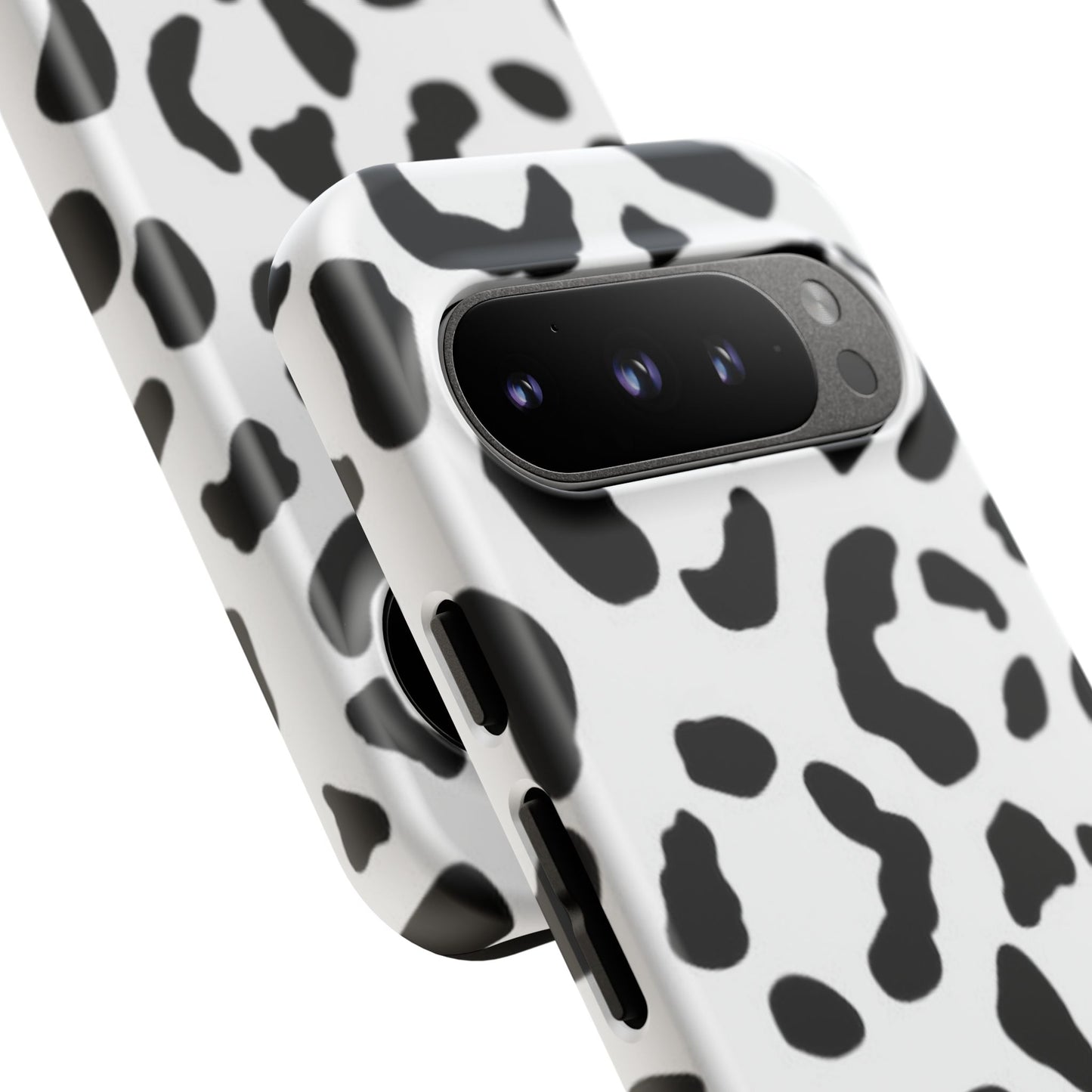 Black and White Leopard Print Tough Case