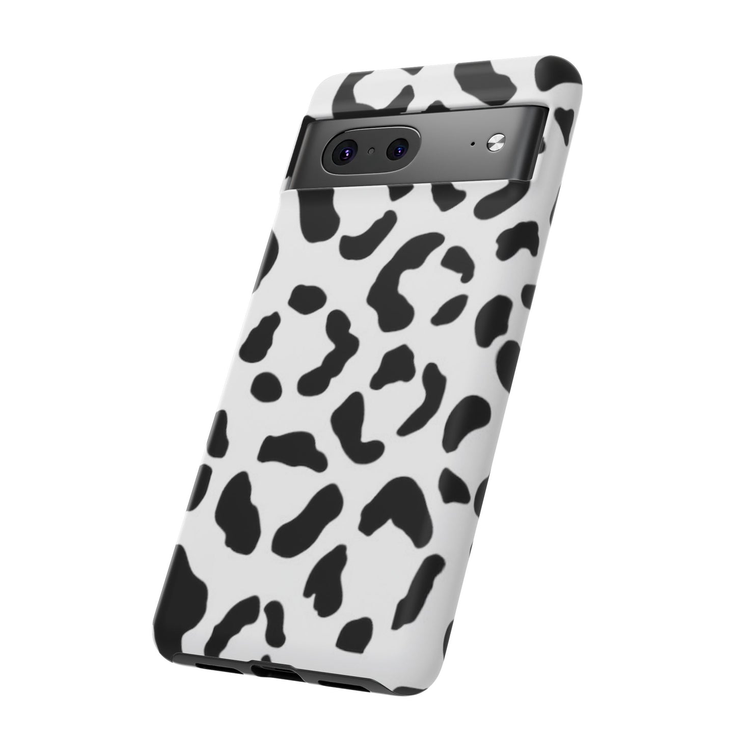 Black and White Leopard Print Tough Case