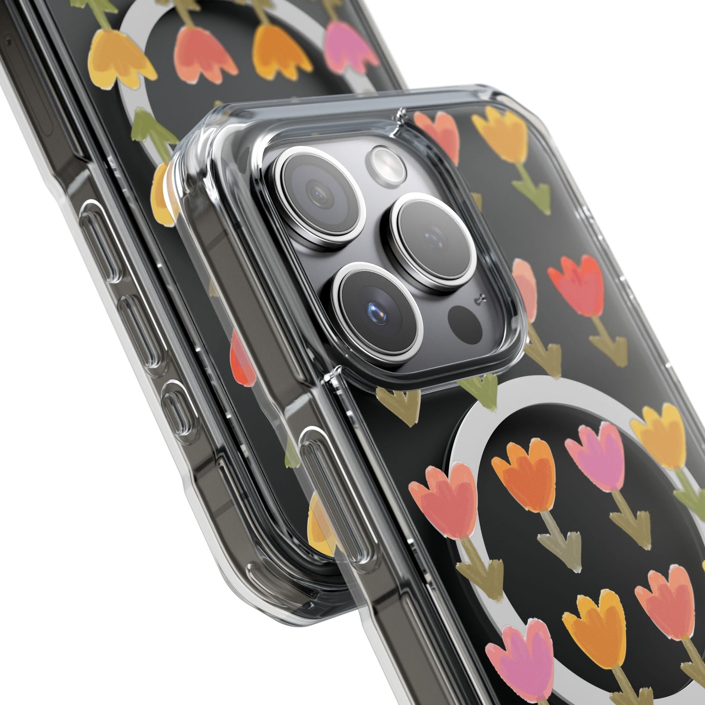 Pastel Flowers Magnetic Clear Impact Cases