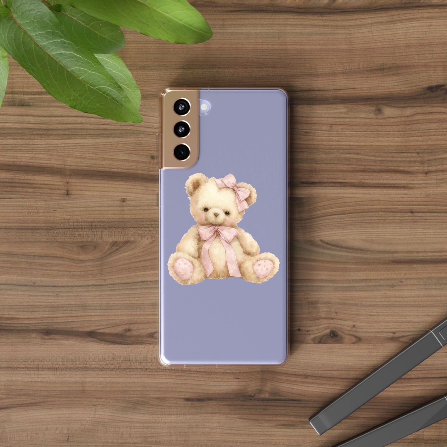 Coquette Teddy Bear Clear Case