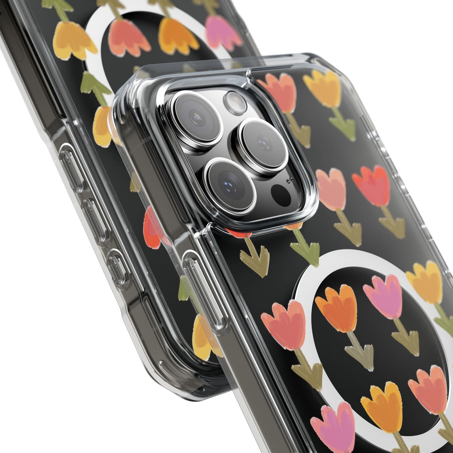 Pastel Flowers Magnetic Clear Impact Cases