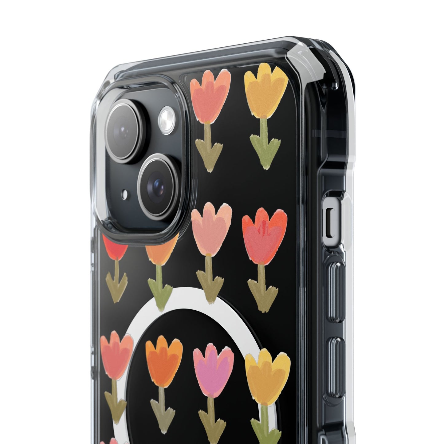 Pastel Flowers Magnetic Clear Impact Cases