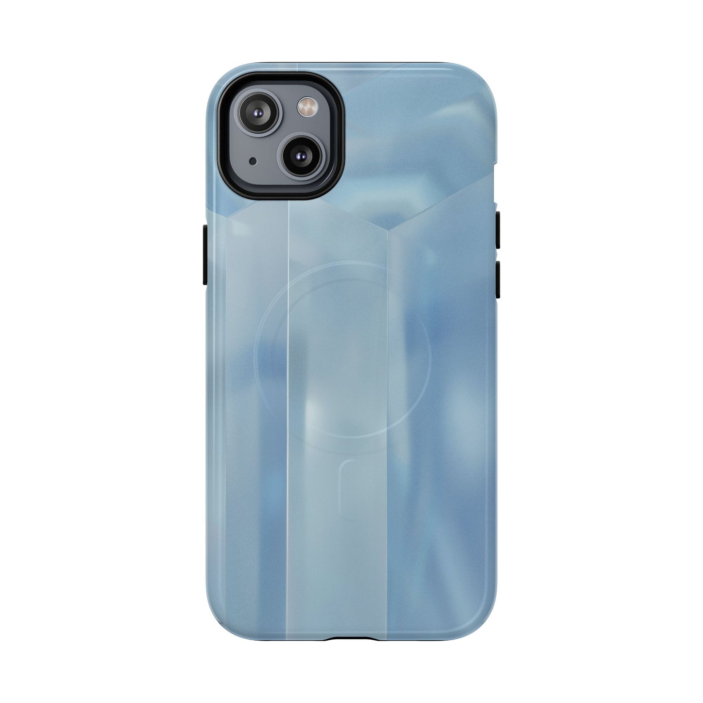 Baby Blue Glassy Tough Magnetic Case