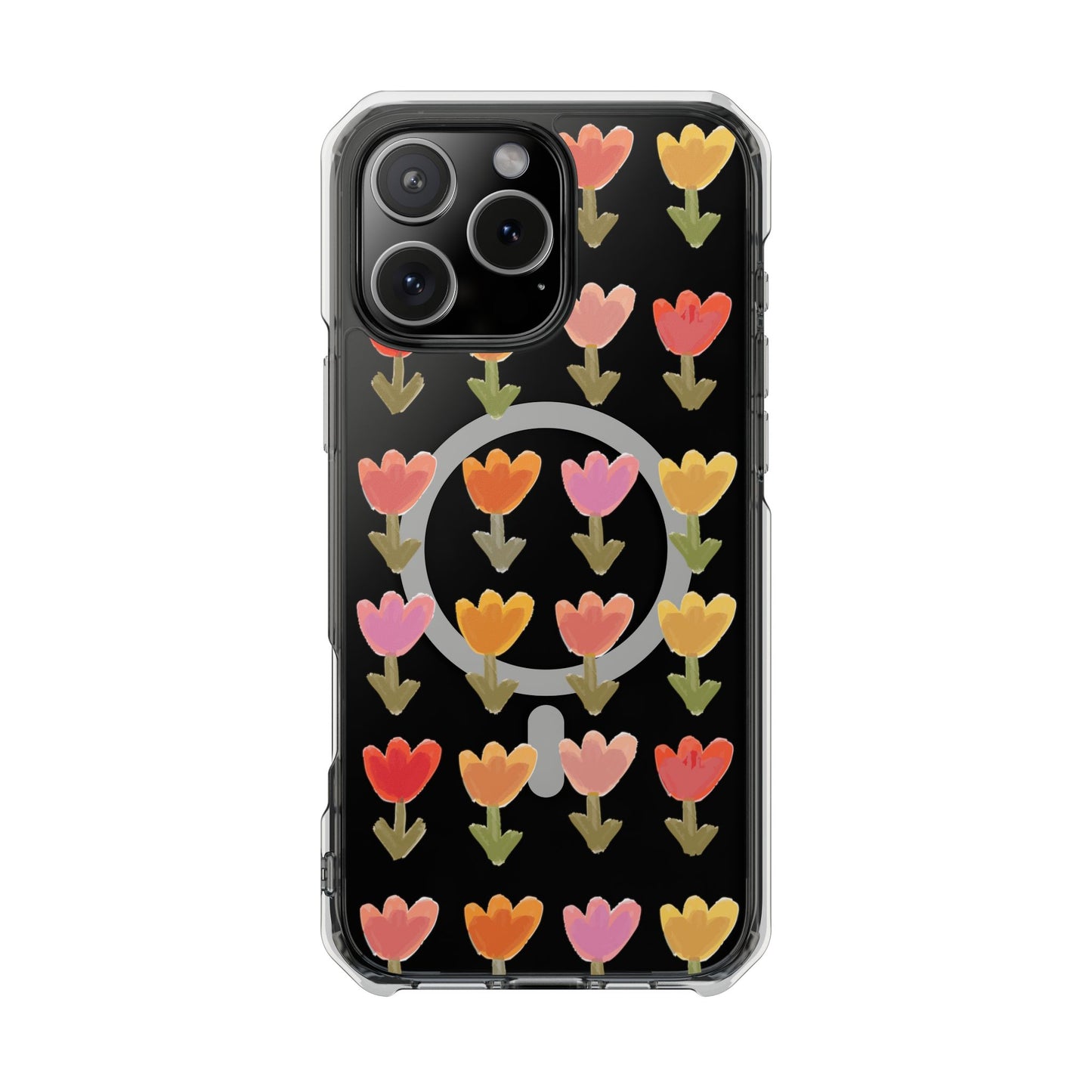 Pastel Flowers Magnetic Clear Impact Cases