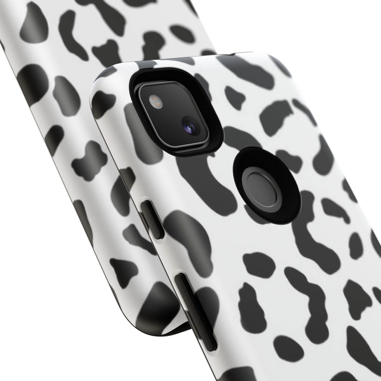 Black and White Leopard Print Tough Case