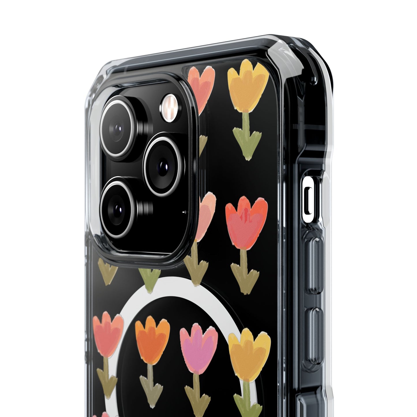 Pastel Flowers Magnetic Clear Impact Cases