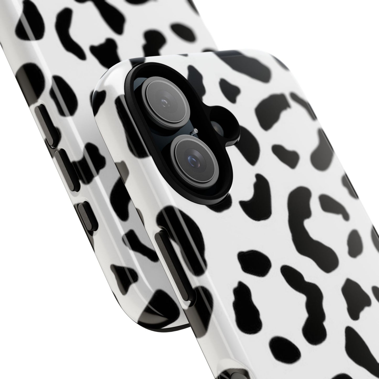 Black and White Leopard Print Tough Case
