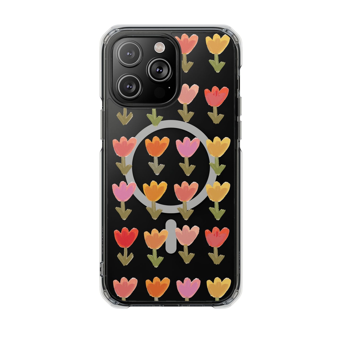 Pastel Flowers Magnetic Clear Impact Cases