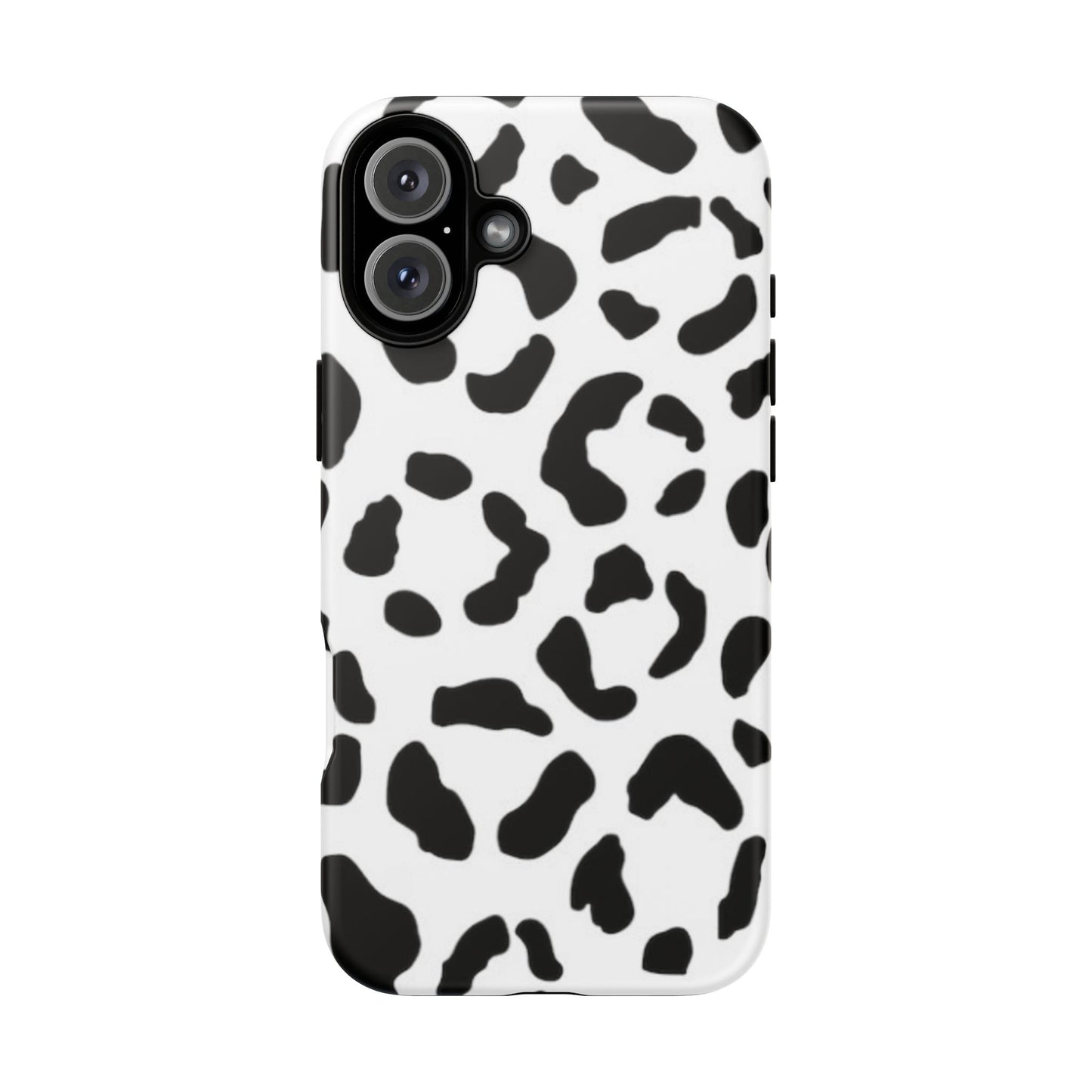 Black and White Leopard Print Tough Case