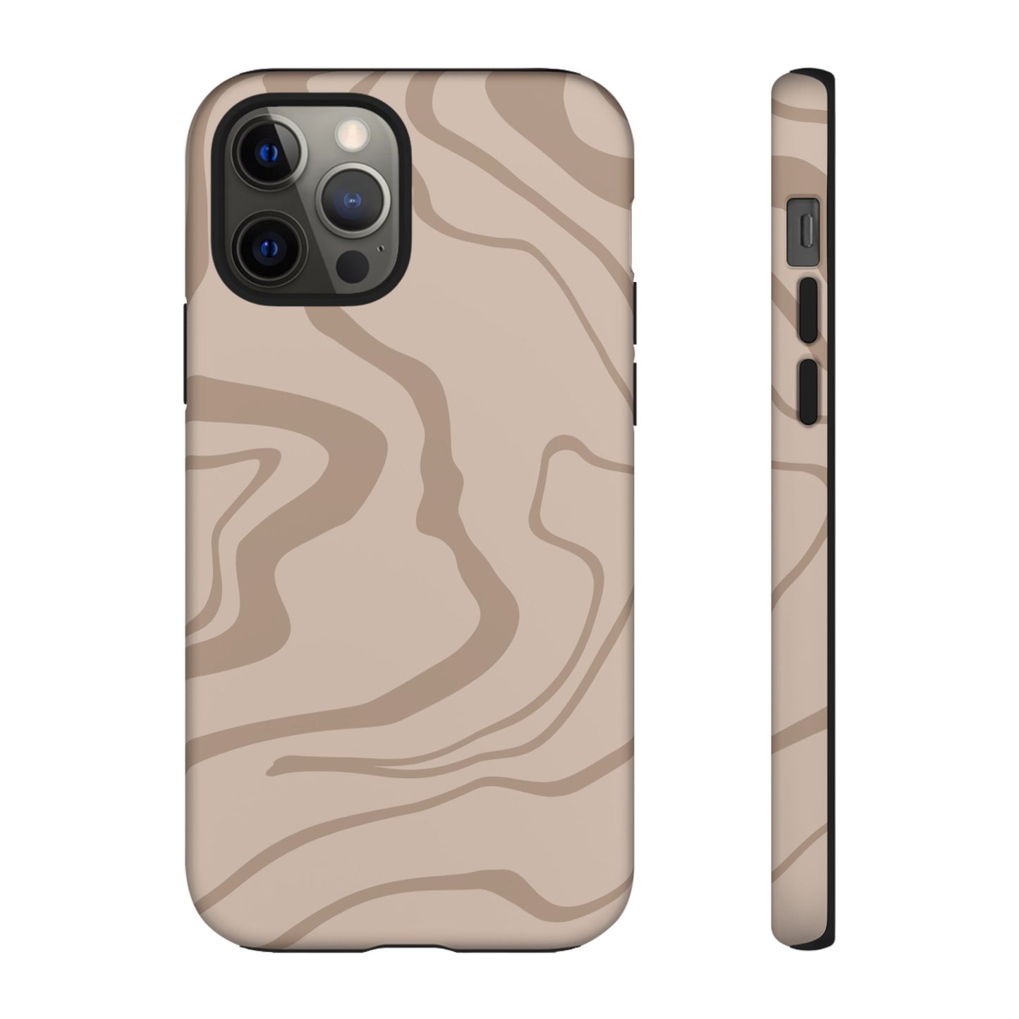 Beige designed Tough Case