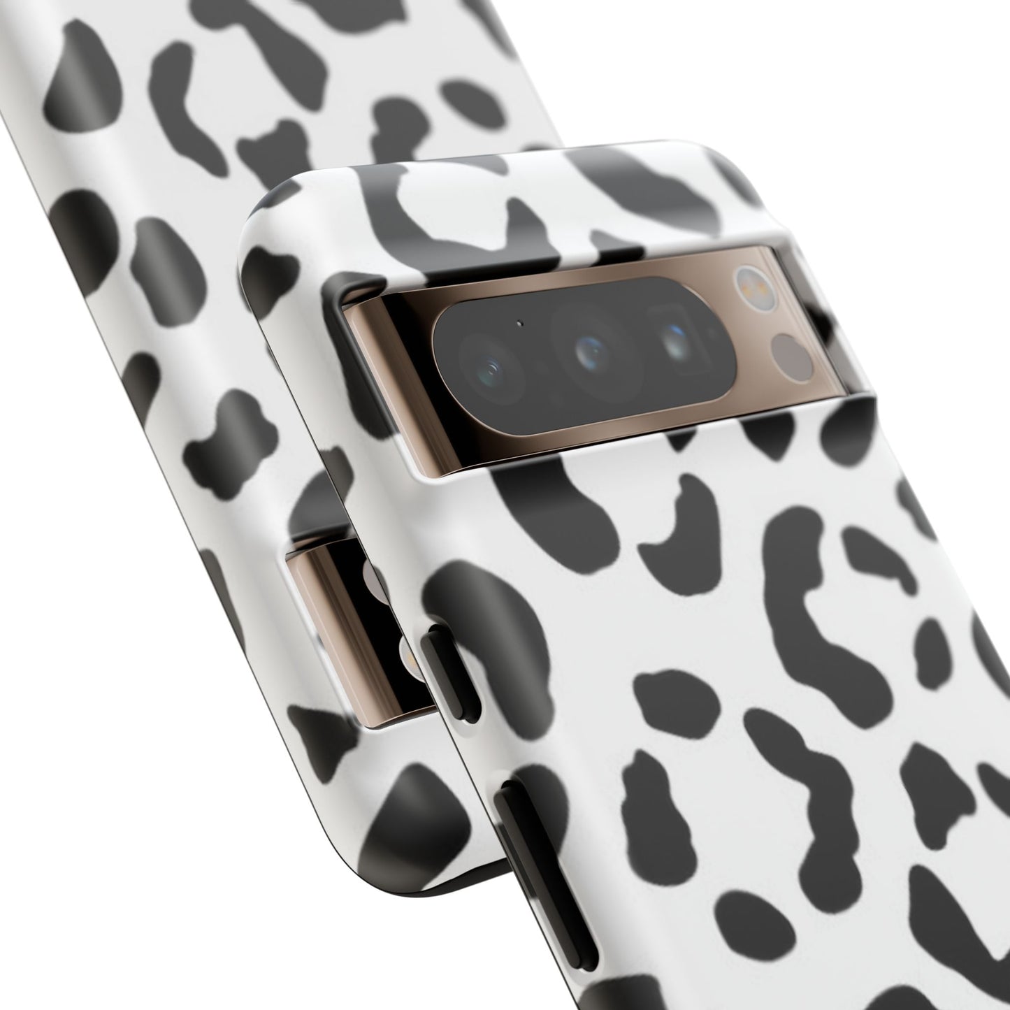 Black and White Leopard Print Tough Case