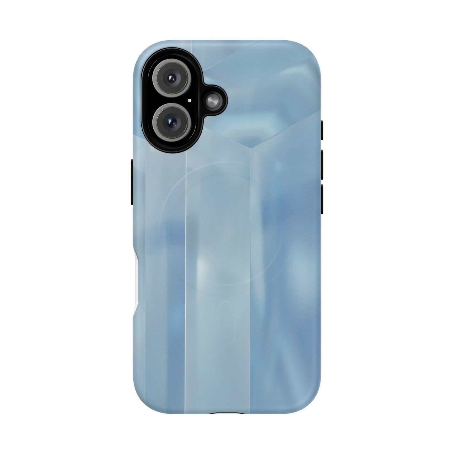Baby Blue Glassy Tough Magnetic Case