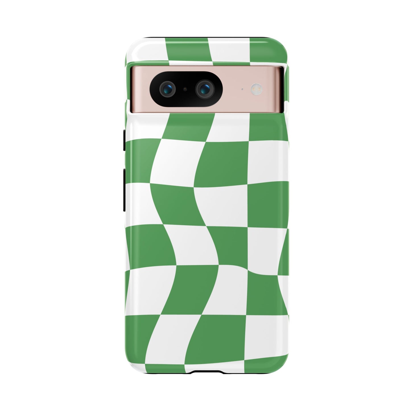 Wavy Green Chequered Tough Case