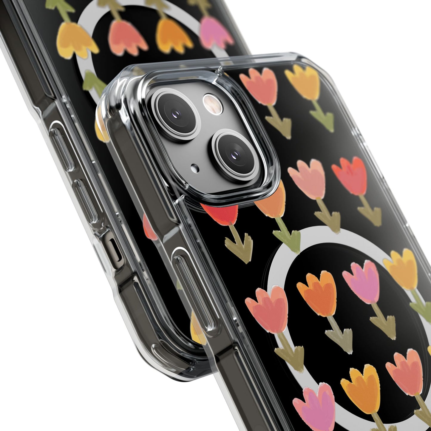 Pastel Flowers Magnetic Clear Impact Cases