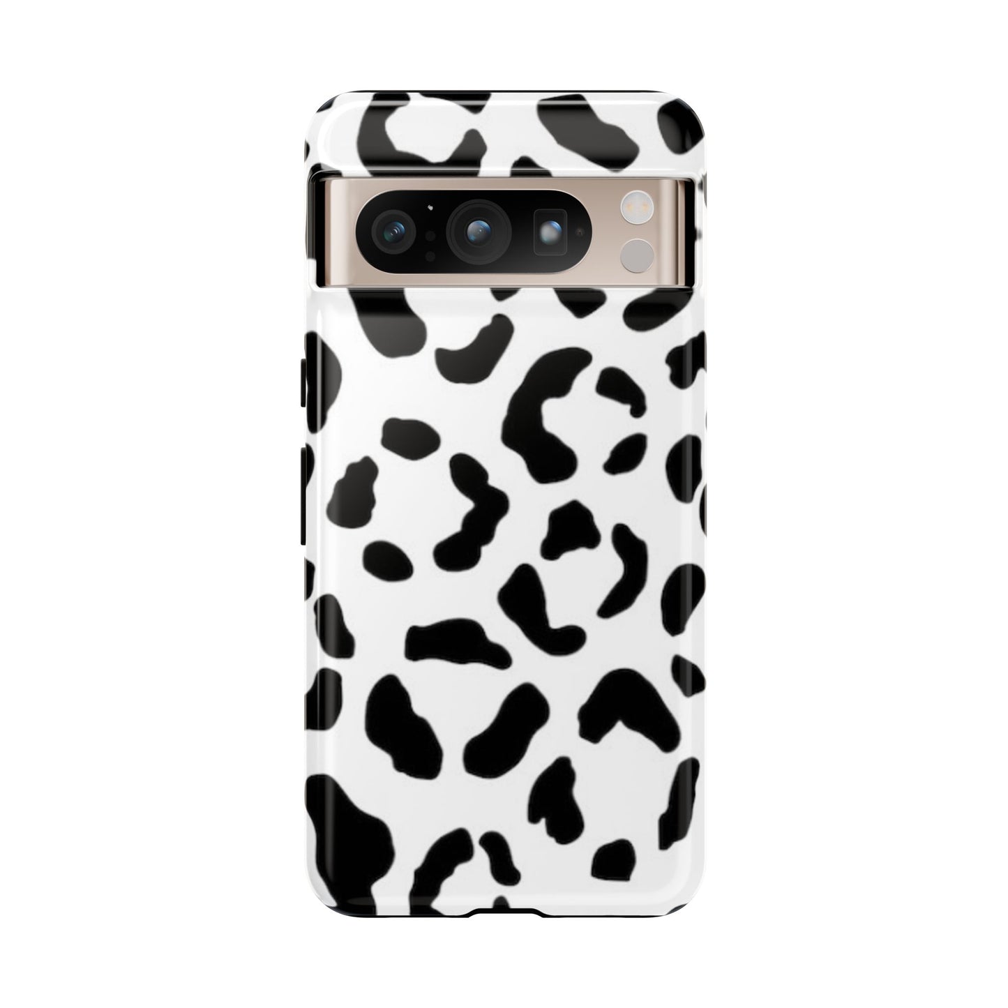 Black and White Leopard Print Tough Case