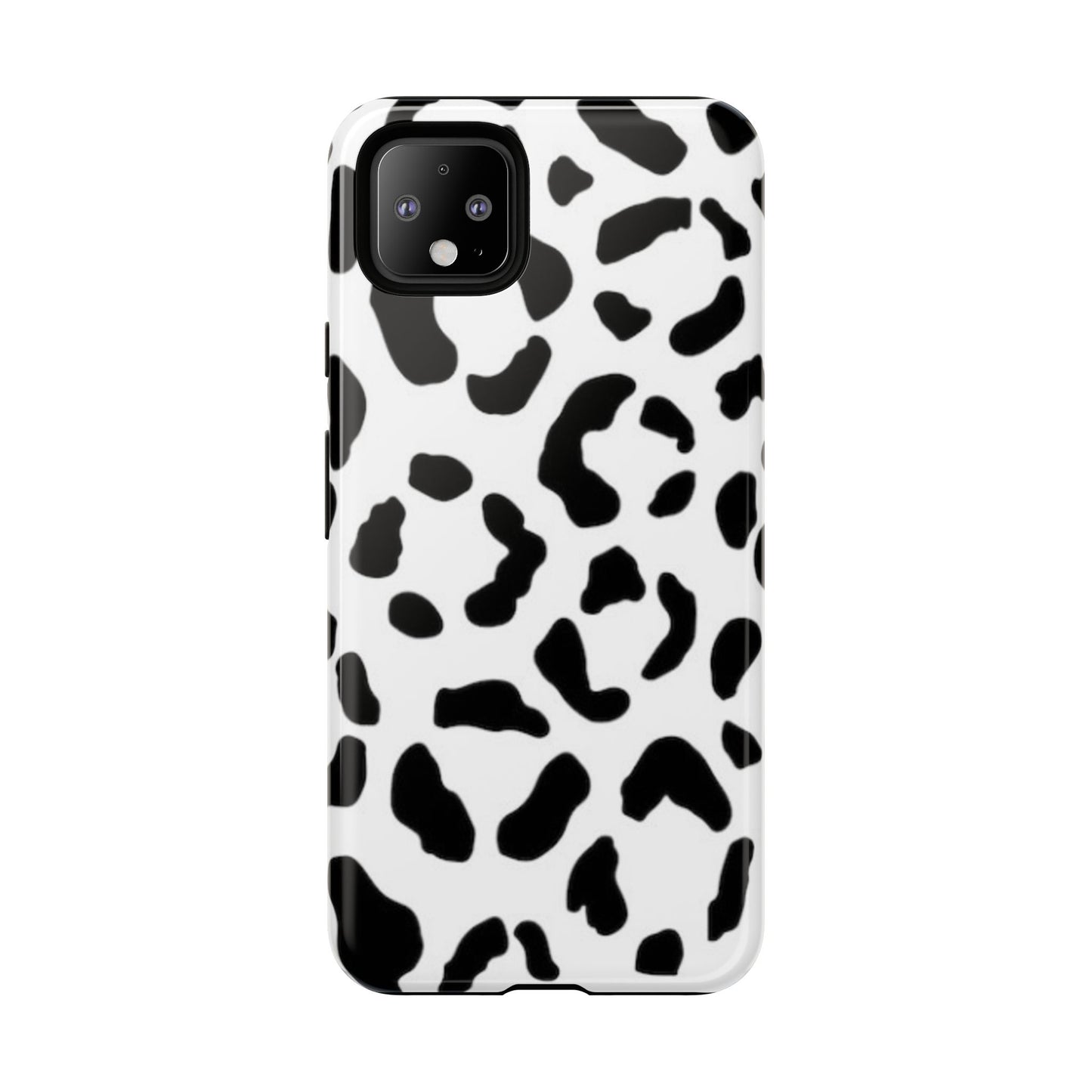 Black and White Leopard Print Tough Case