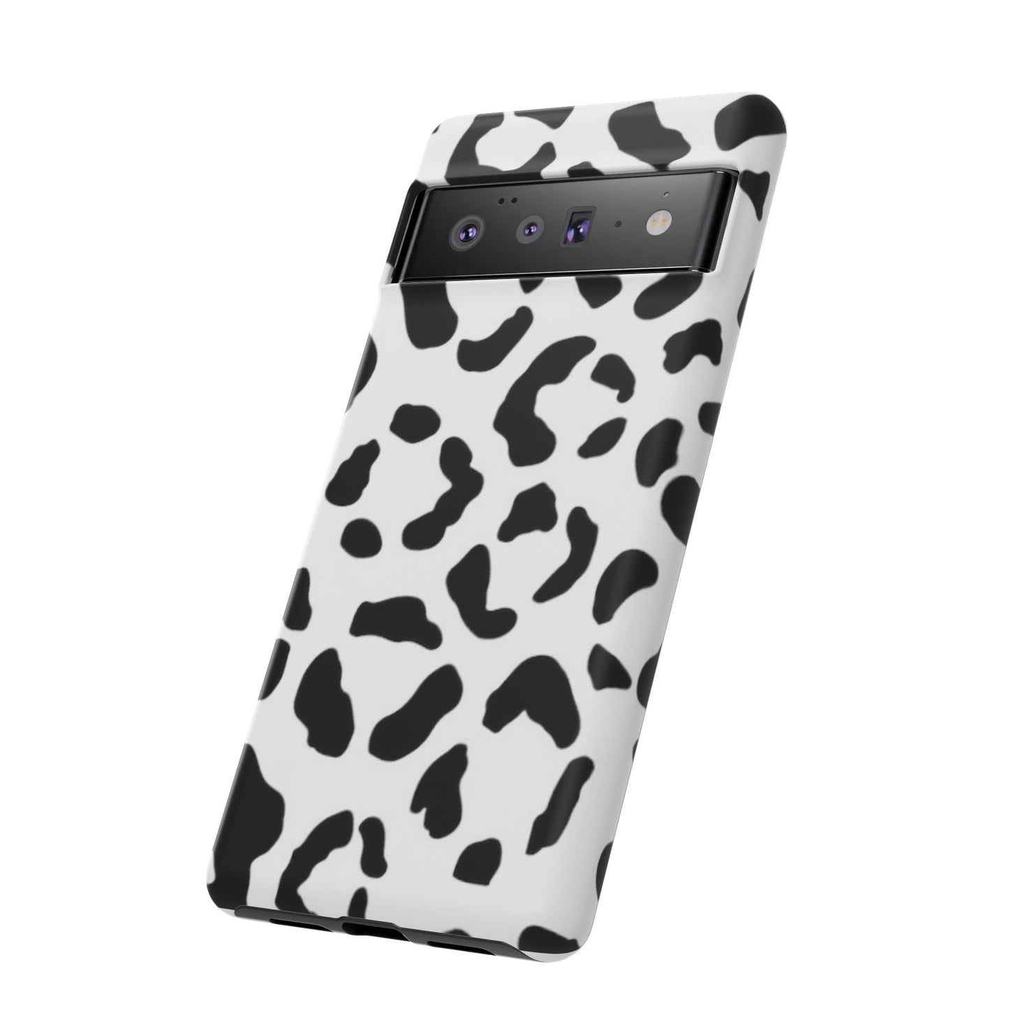 Black and White Leopard Print Tough Case