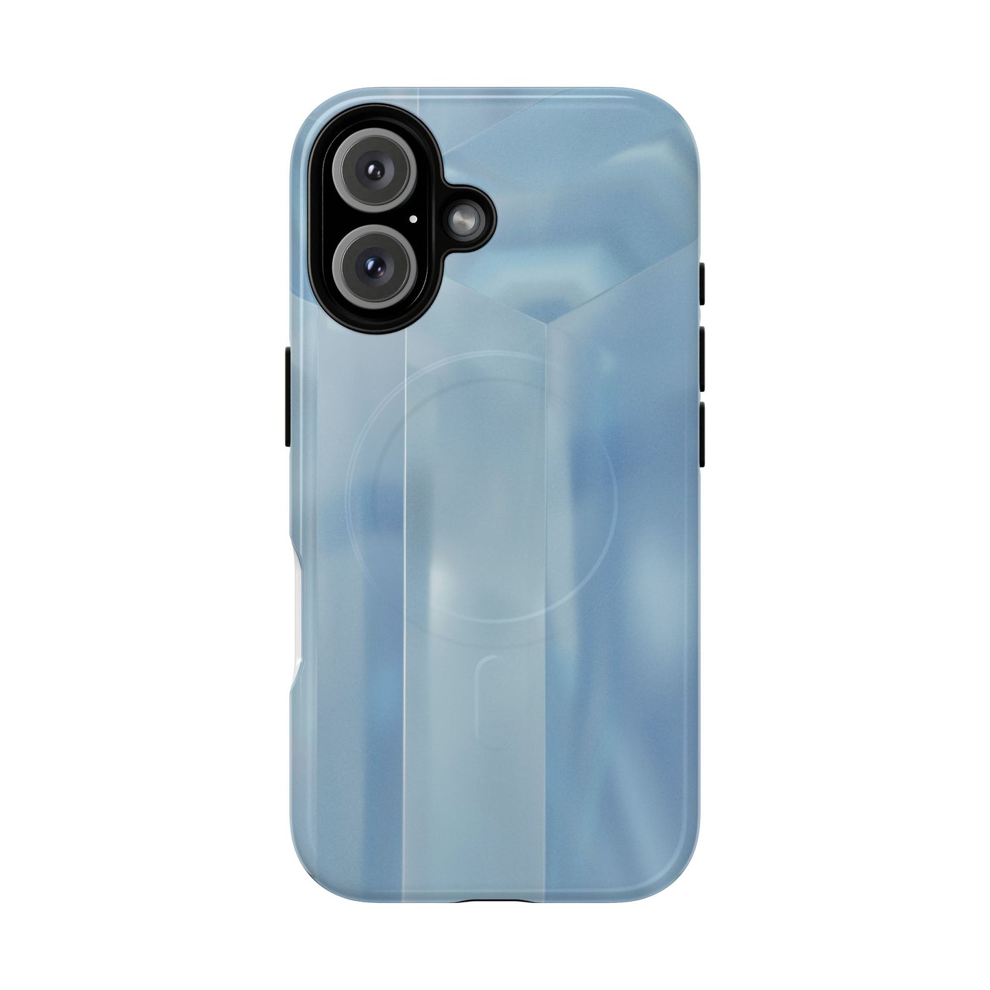 Baby Blue Glassy Tough Magnetic Case