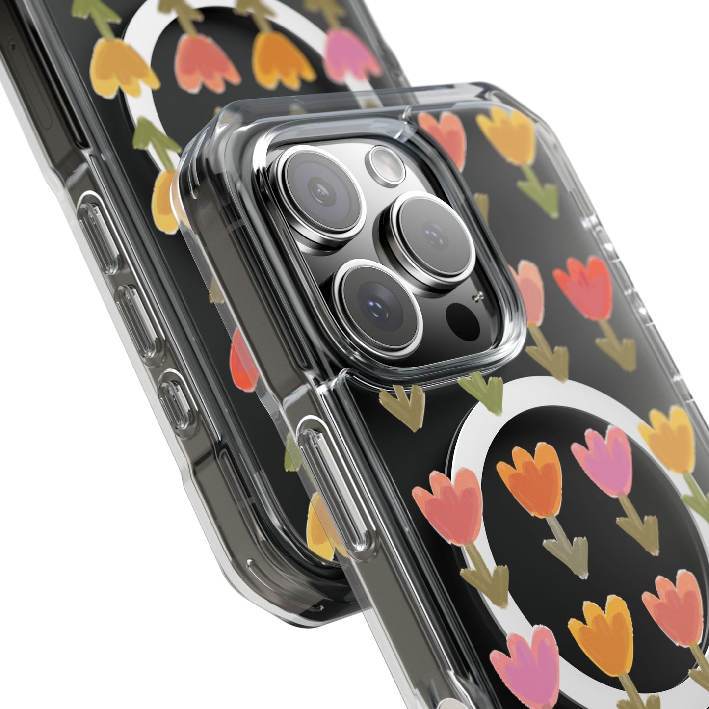 Pastel Flowers Magnetic Clear Impact Cases