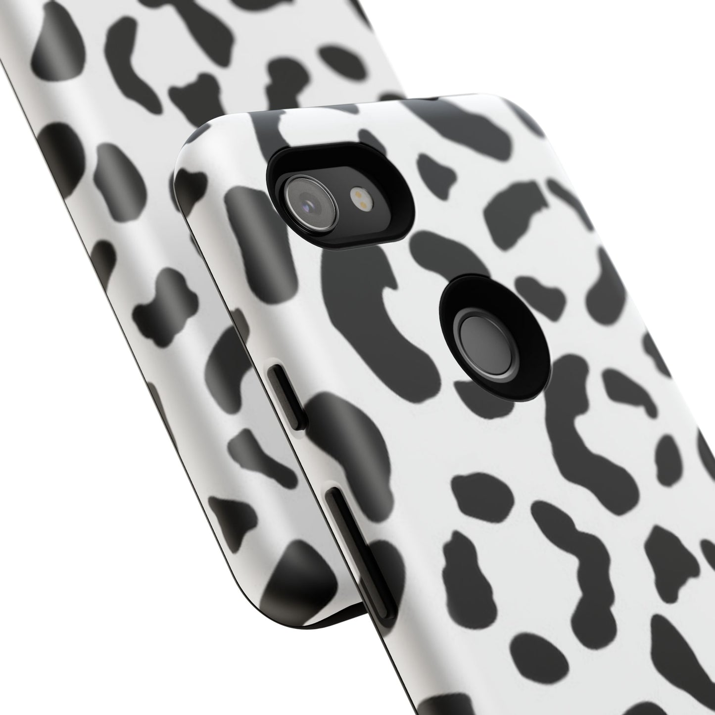 Black and White Leopard Print Tough Case