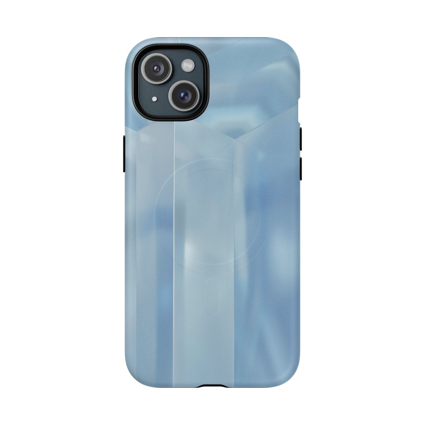 Baby Blue Glassy Tough Magnetic Case
