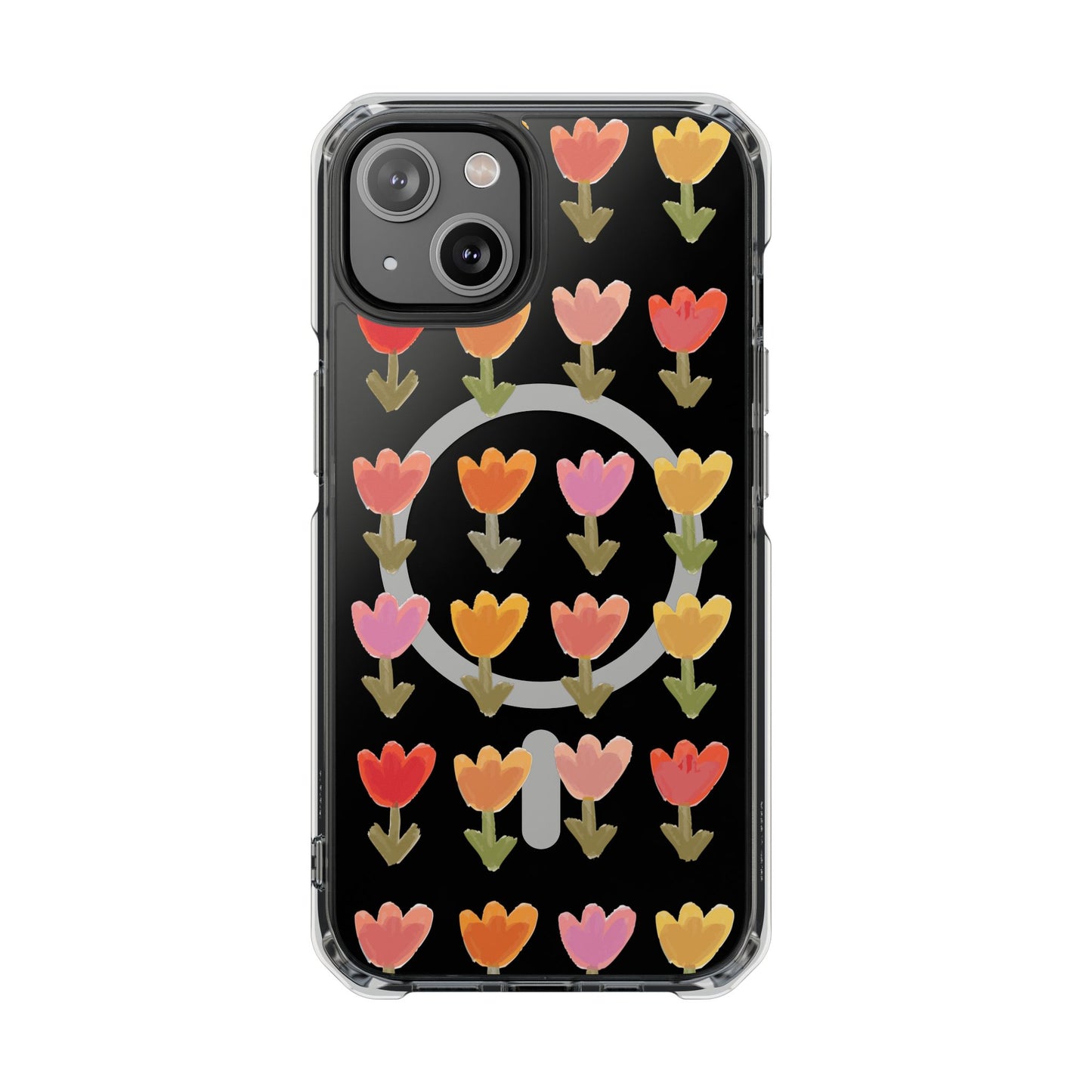 Pastel Flowers Magnetic Clear Impact Cases