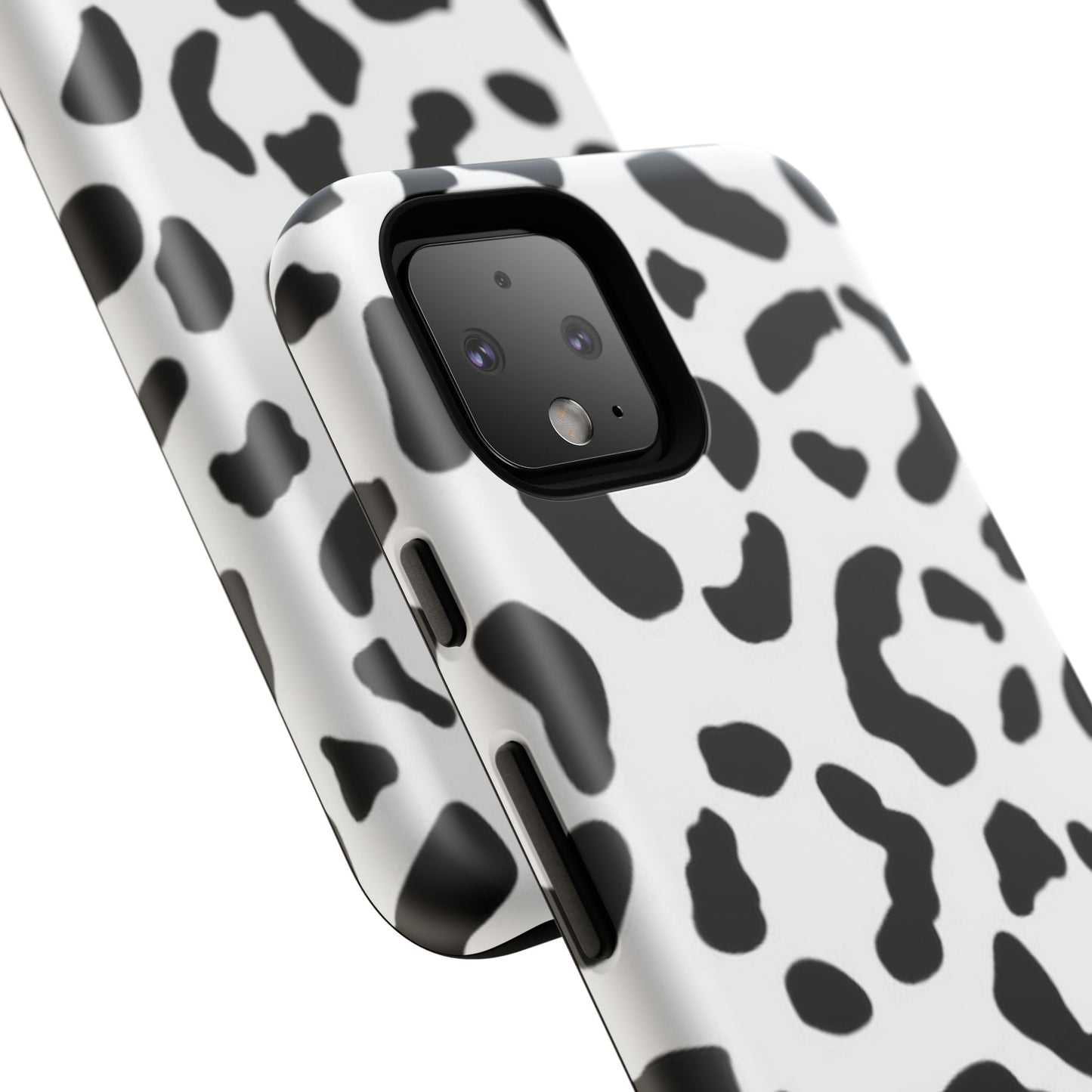 Black and White Leopard Print Tough Case