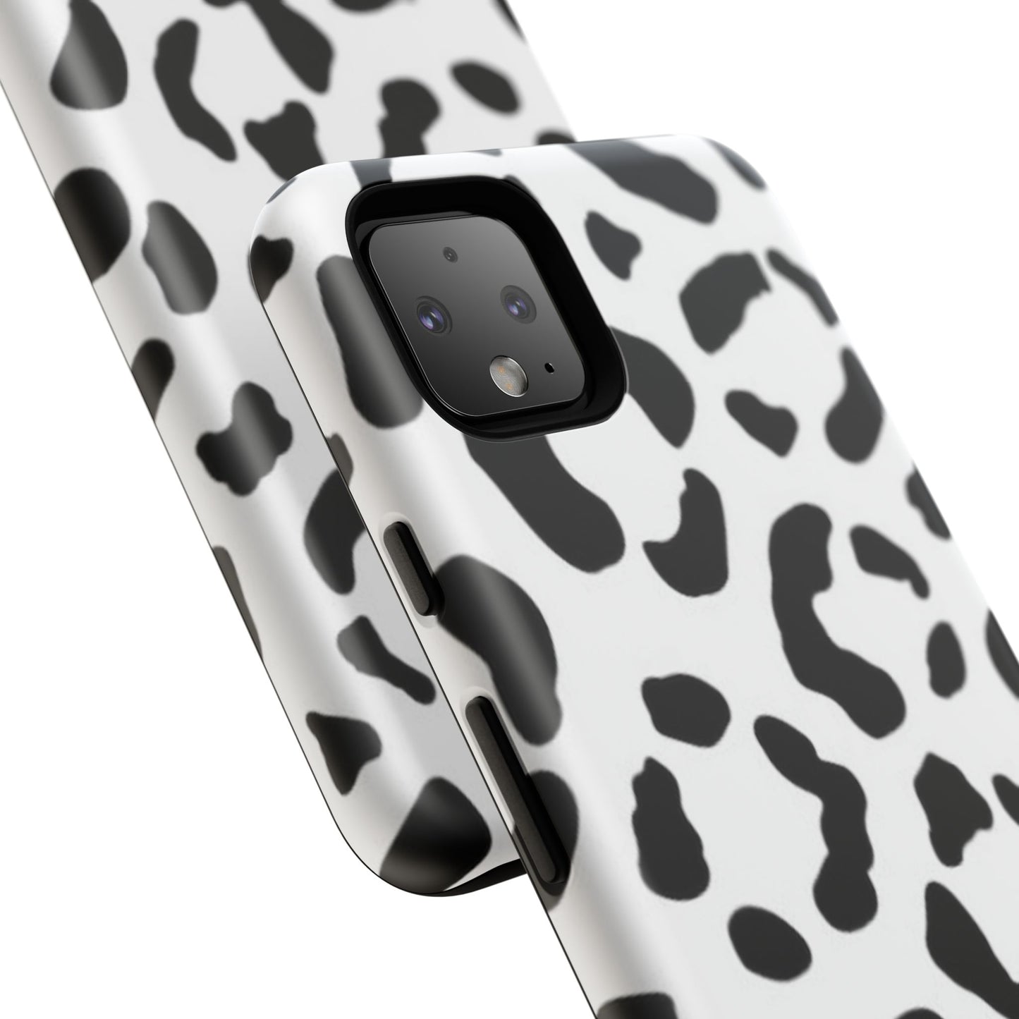 Black and White Leopard Print Tough Case