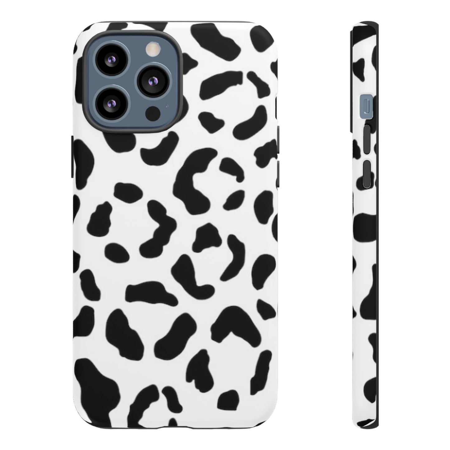 Black and White Leopard Print Tough Case