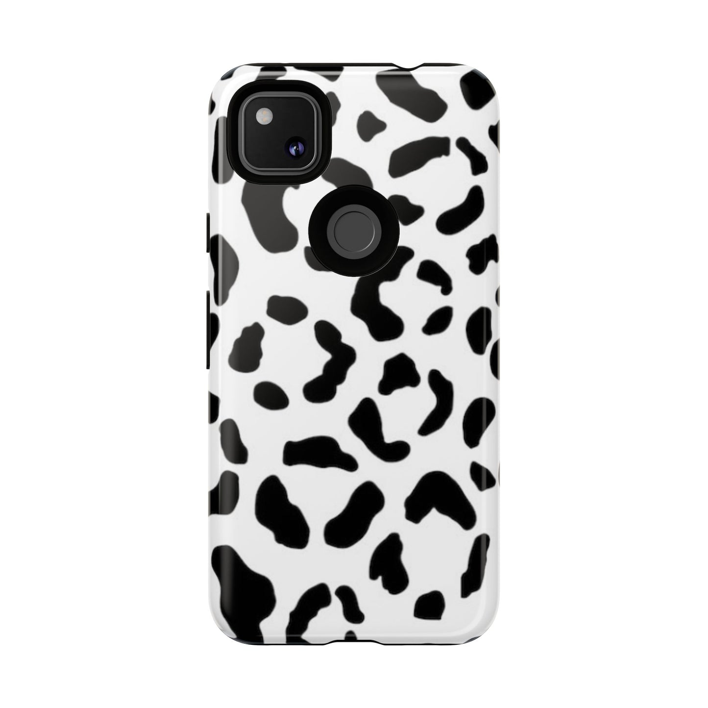 Black and White Leopard Print Tough Case