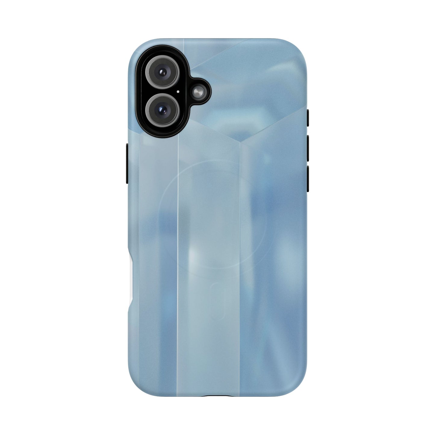 Baby Blue Glassy Tough Magnetic Case