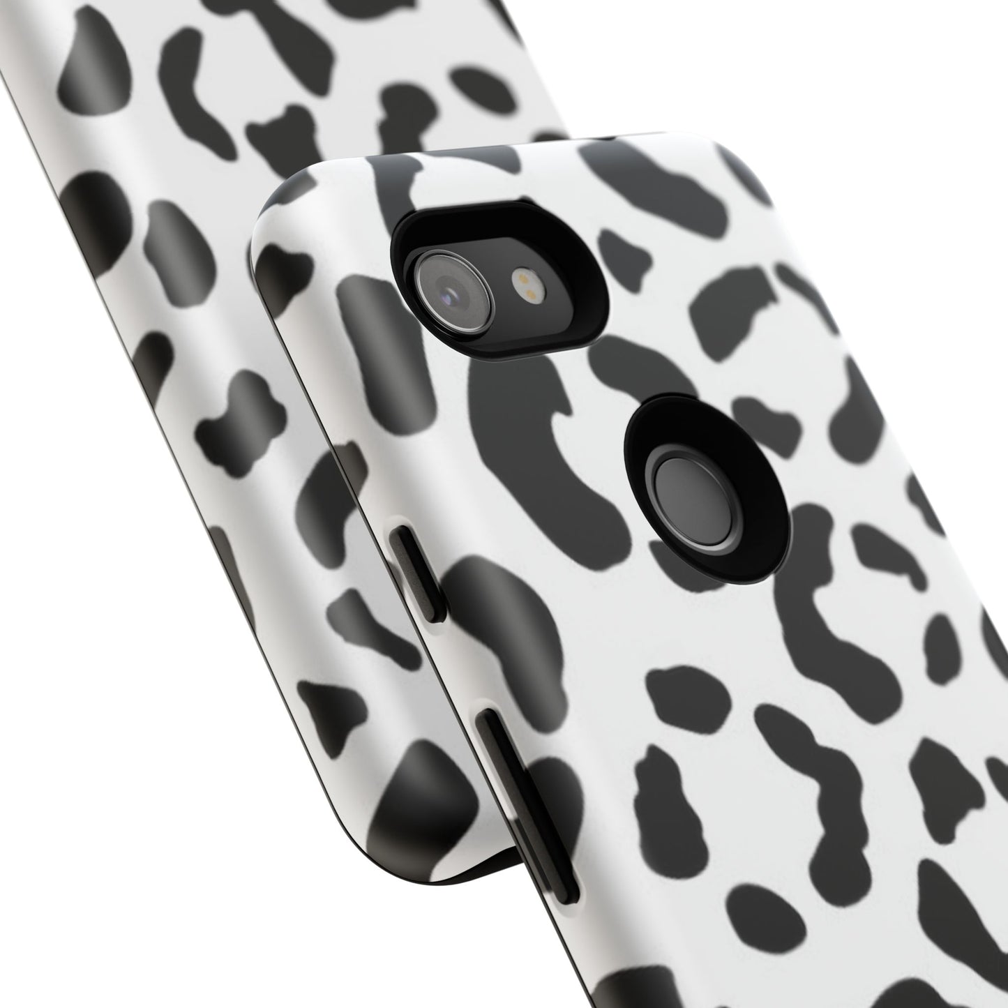 Black and White Leopard Print Tough Case