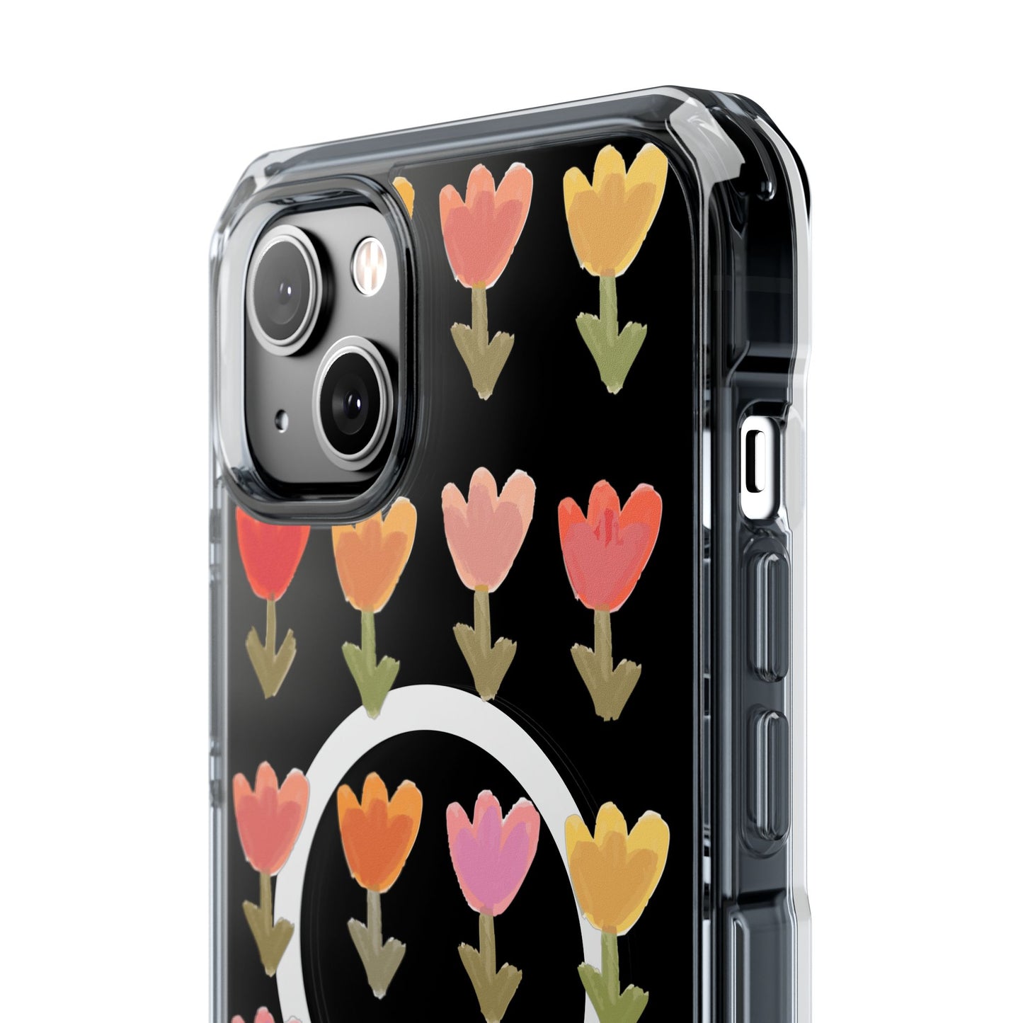 Pastel Flowers Magnetic Clear Impact Cases