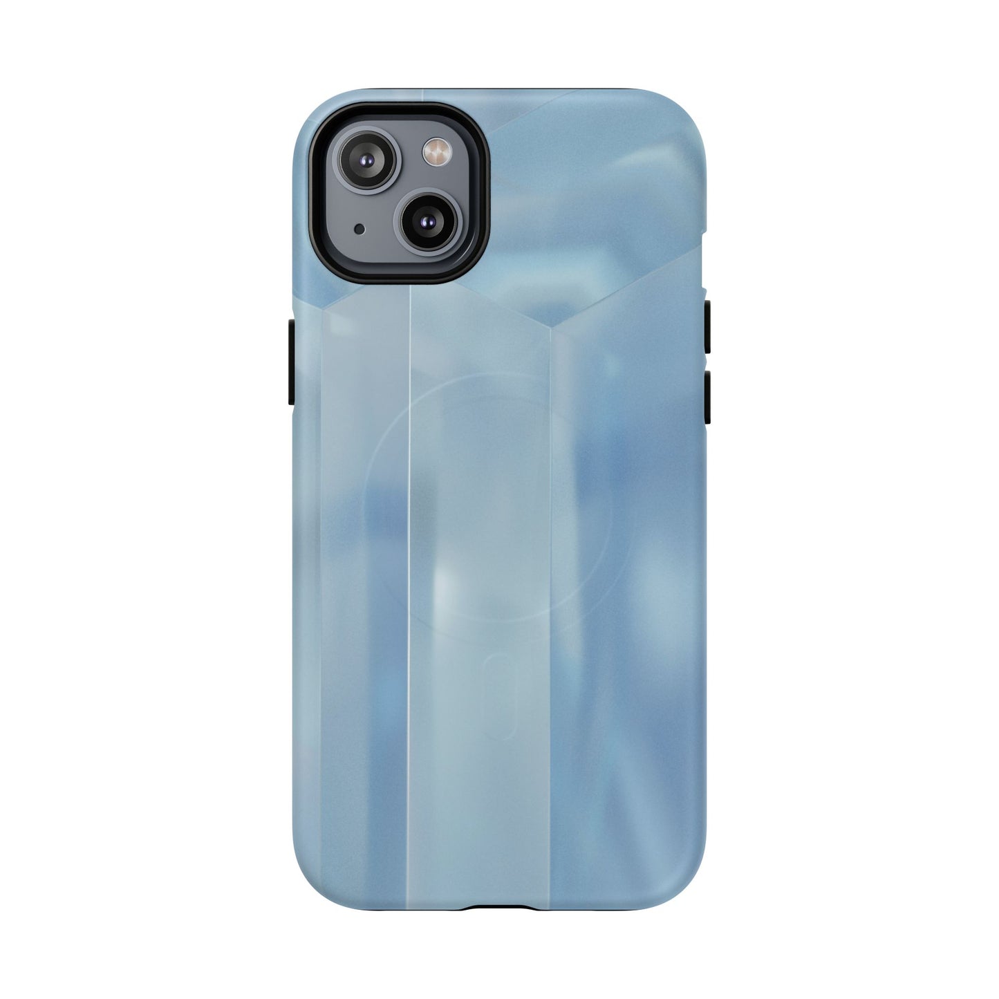 Baby Blue Glassy Tough Magnetic Case