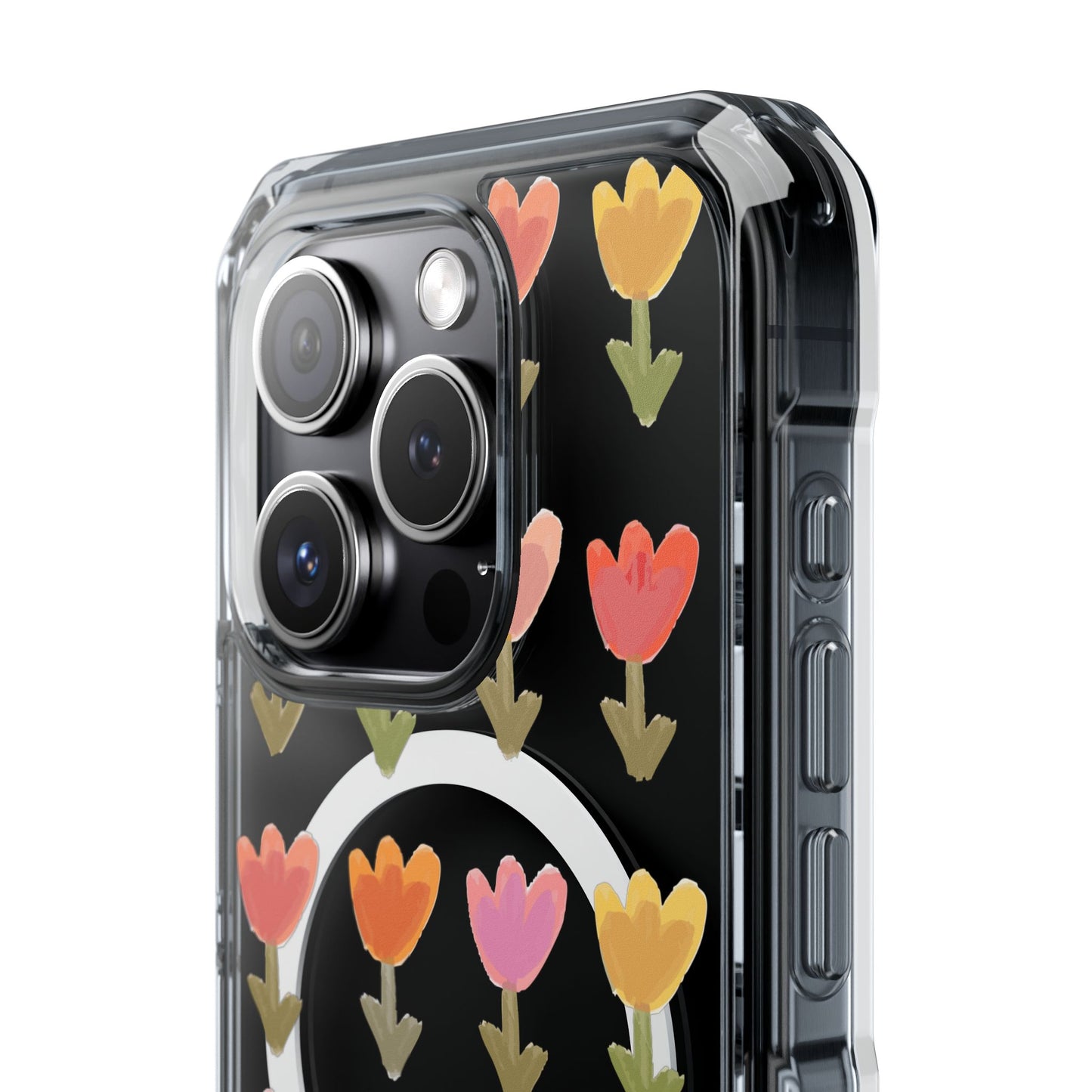 Pastel Flowers Magnetic Clear Impact Cases