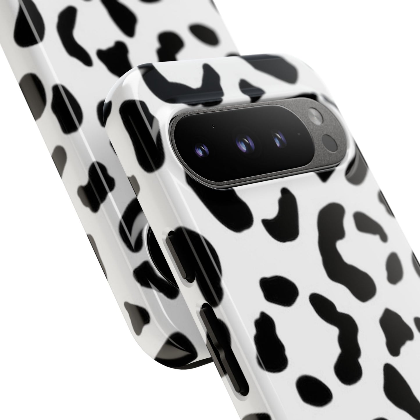Black and White Leopard Print Tough Case