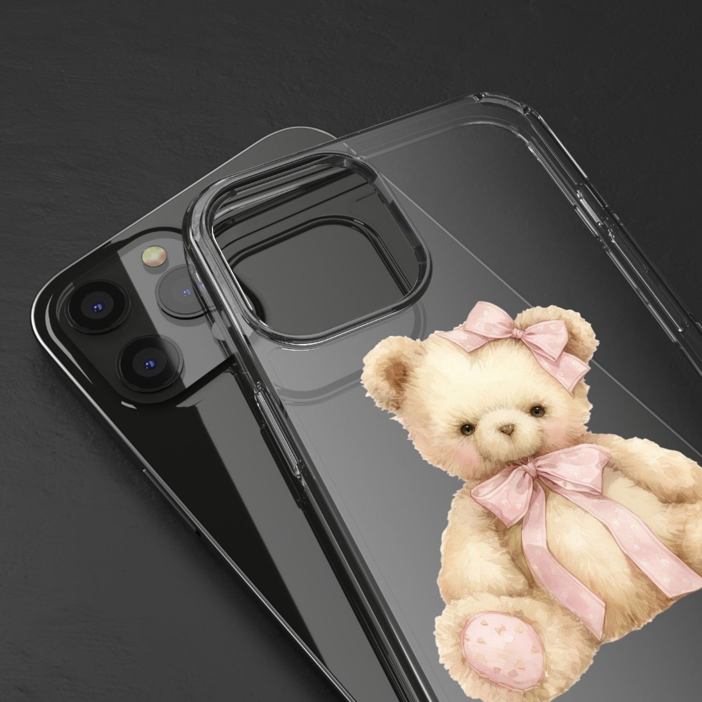 Coquette Teddy Bear Clear Case
