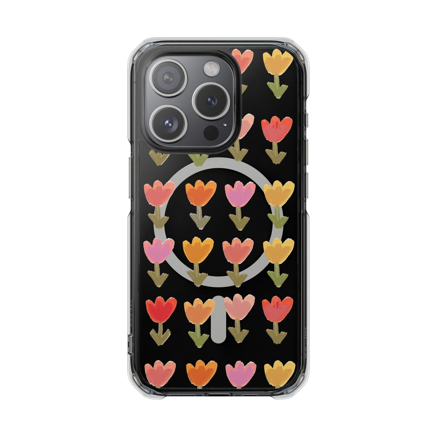 Pastel Flowers Magnetic Clear Impact Cases