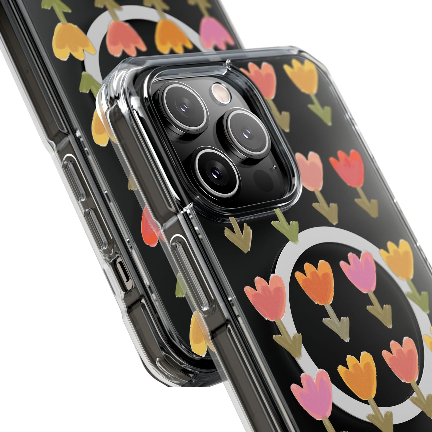 Pastel Flowers Magnetic Clear Impact Cases