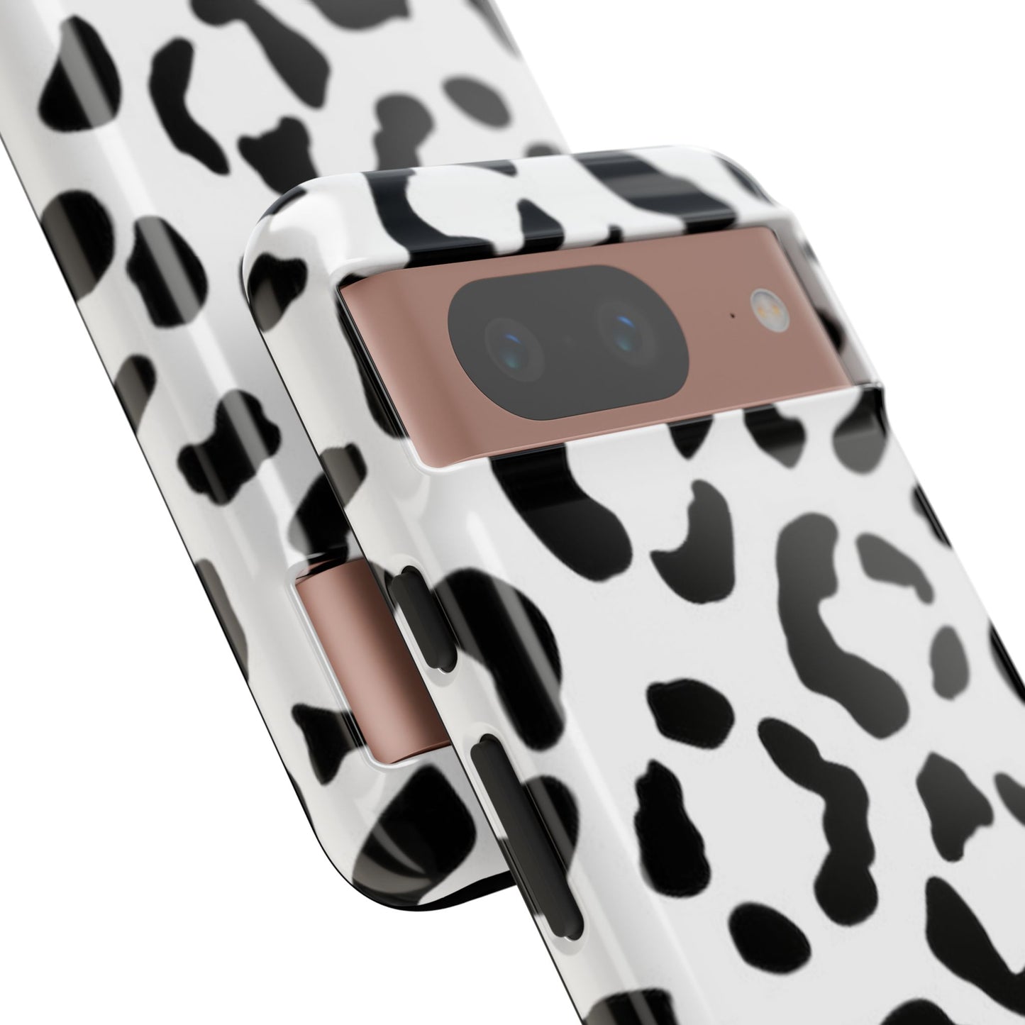 Black and White Leopard Print Tough Case