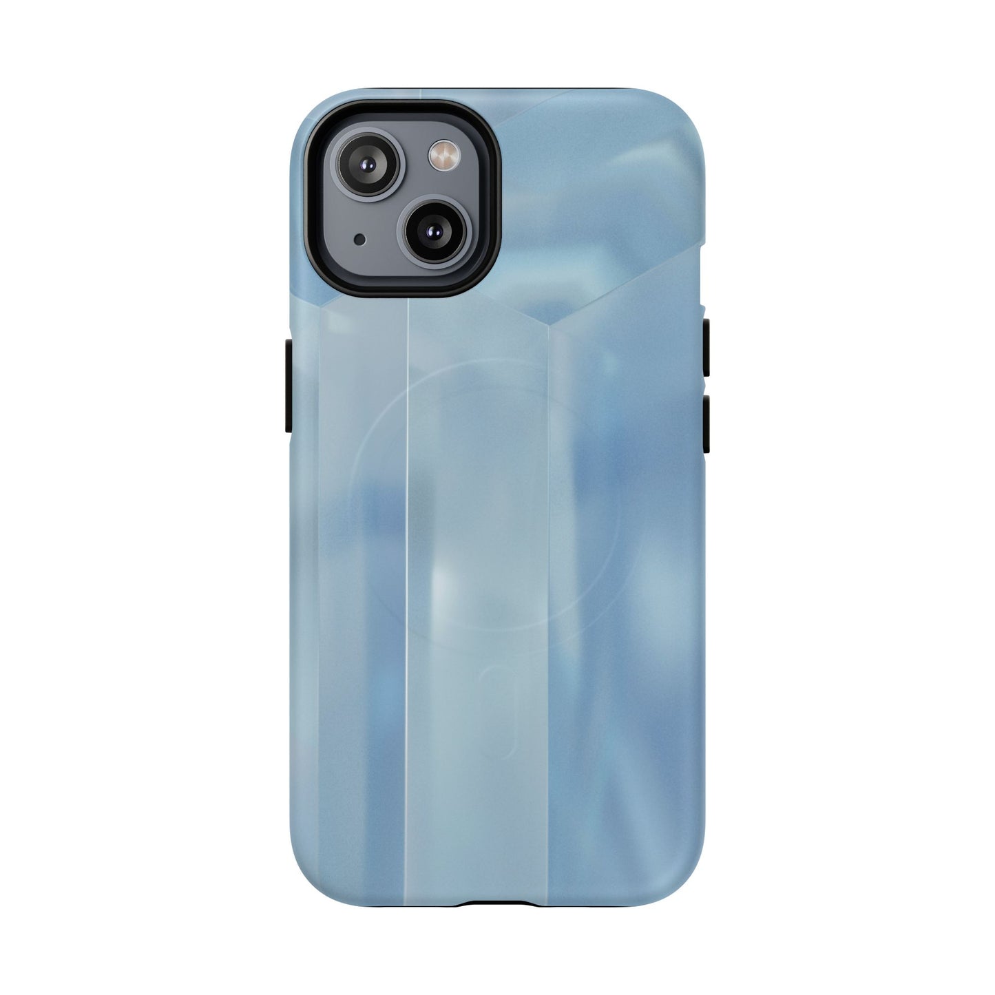 Baby Blue Glassy Tough Magnetic Case